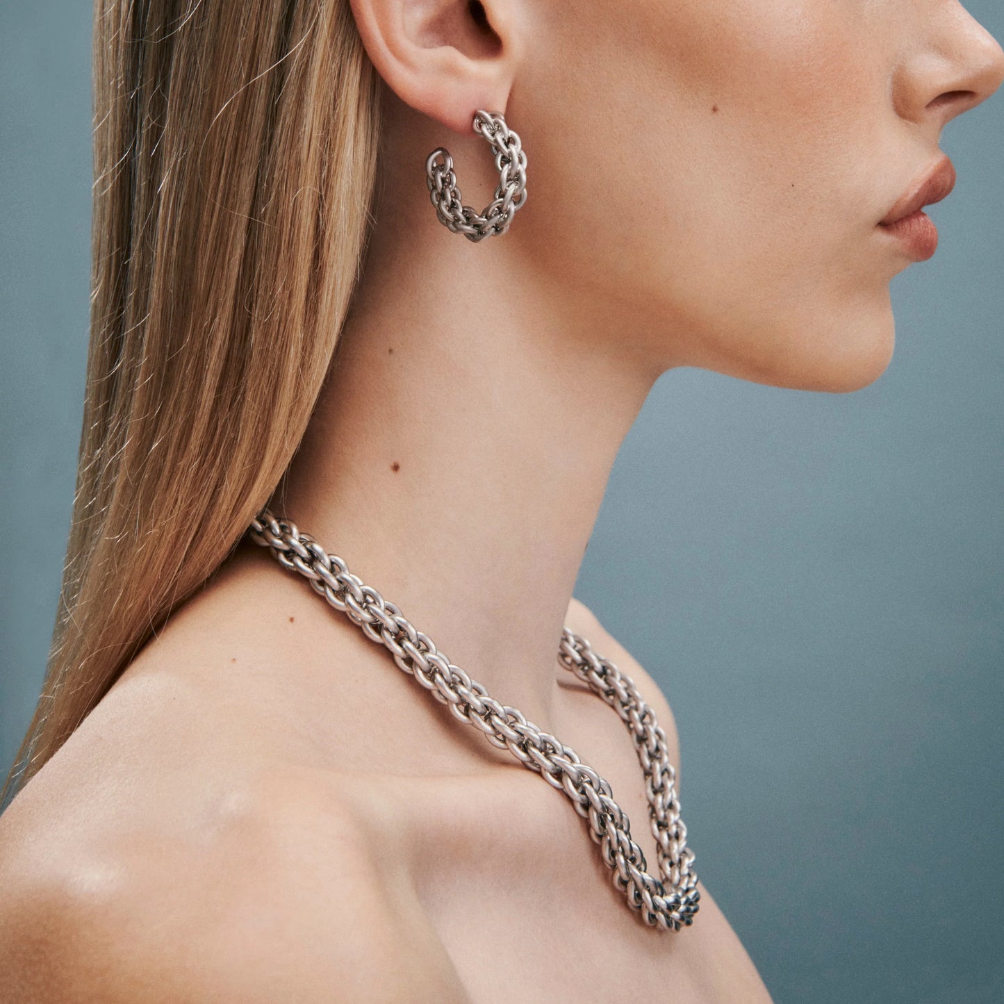 Tangled Chain Necklace | Silver