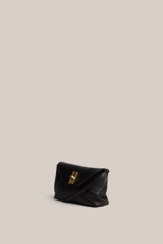 Sloane Mini Leather Crossbody Clutch | Black