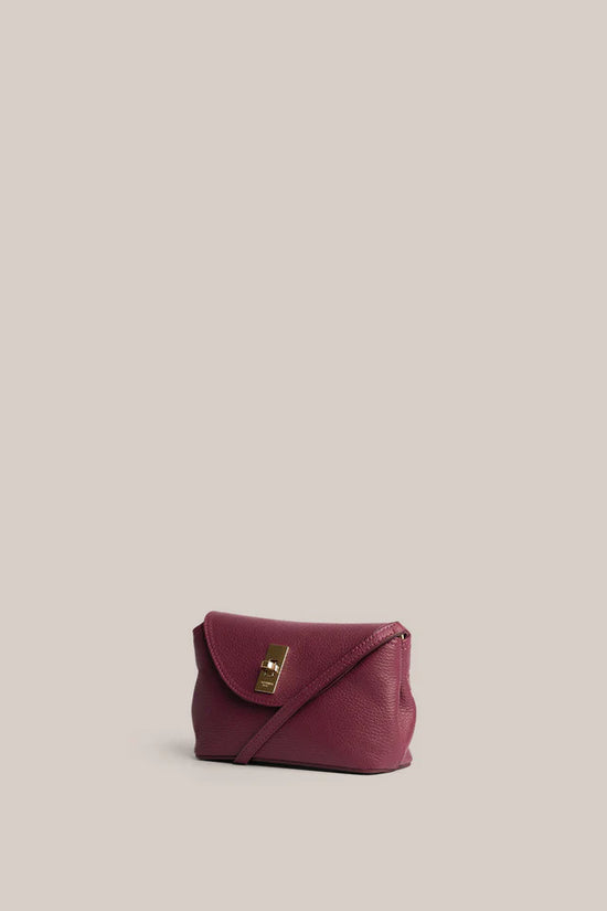 Sloane Mini Leather Crossbody Clutch | Bordeaux