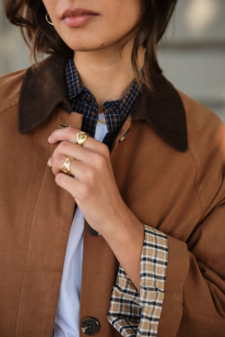 Ash Coat | Toffee/ Choc Collar