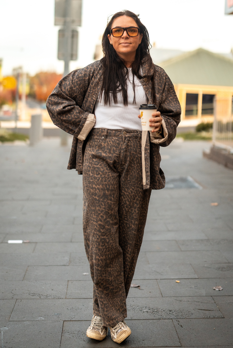 Harper Barrel Jean | Leopard