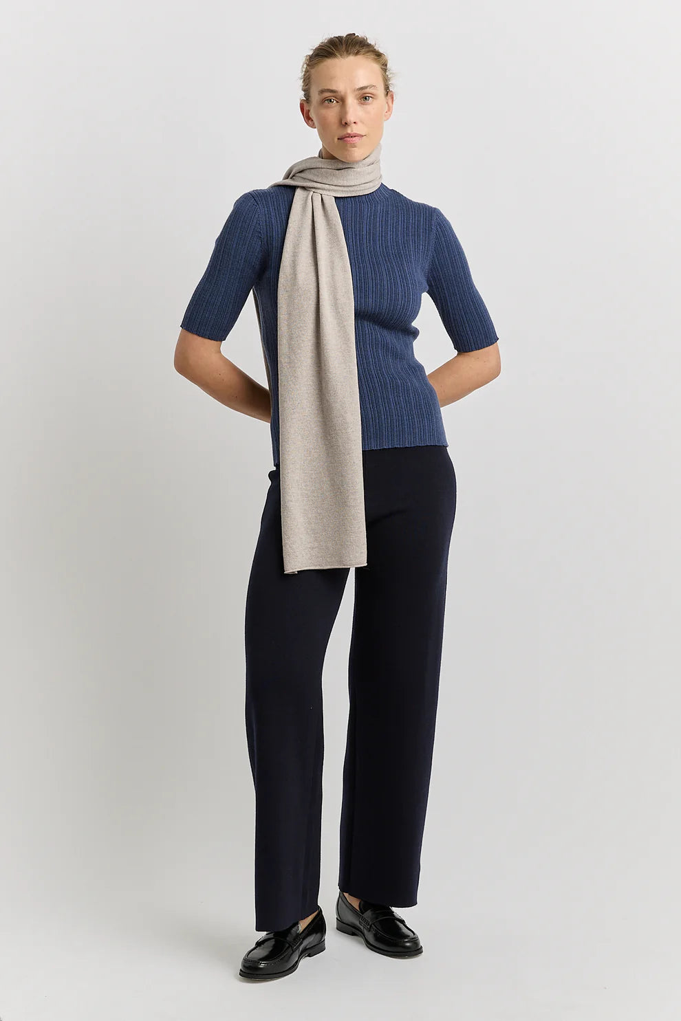 Extra Fine Merino Scarf | Light Oat