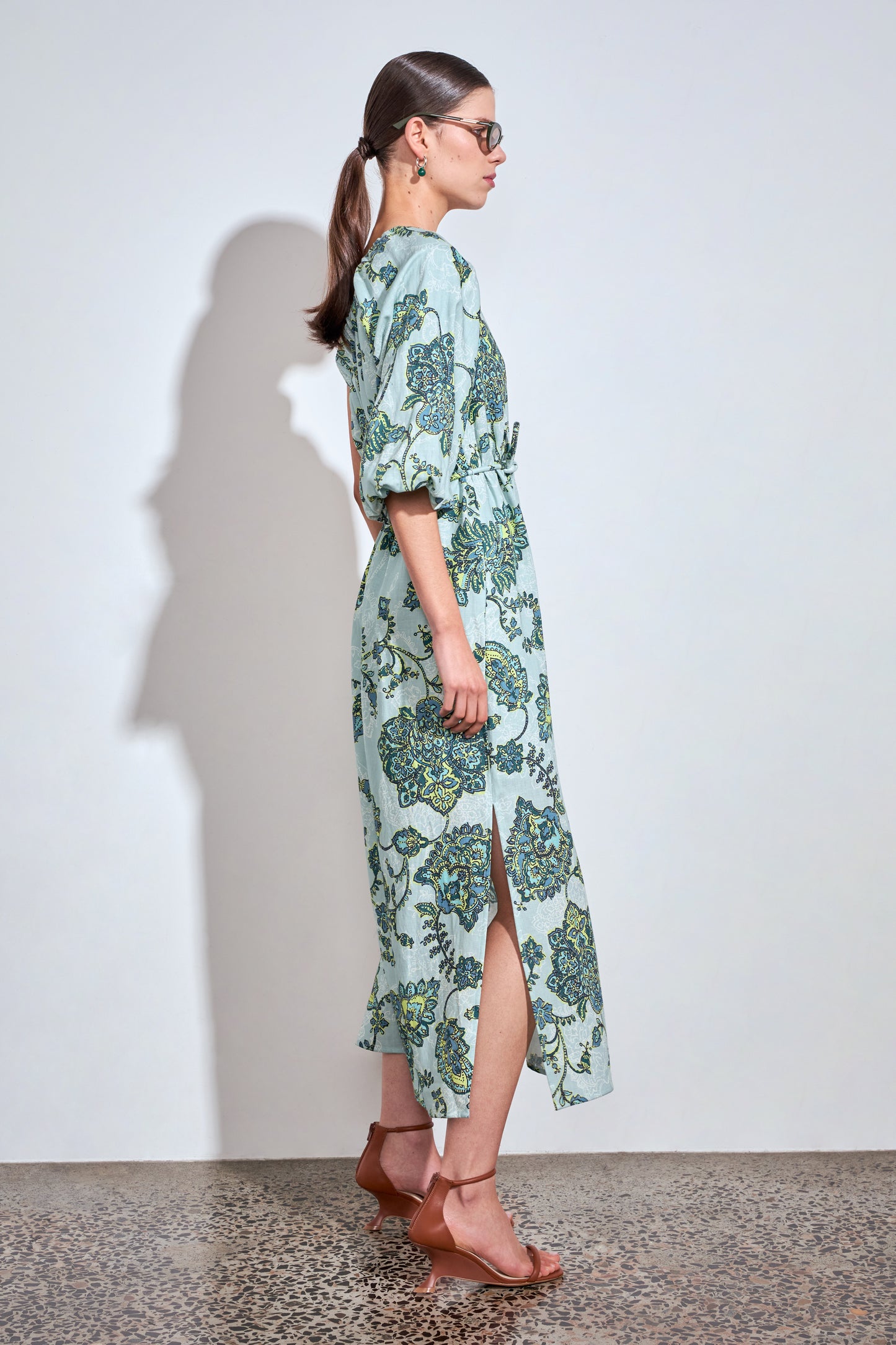 Silhouette Dress | Fern Paisley