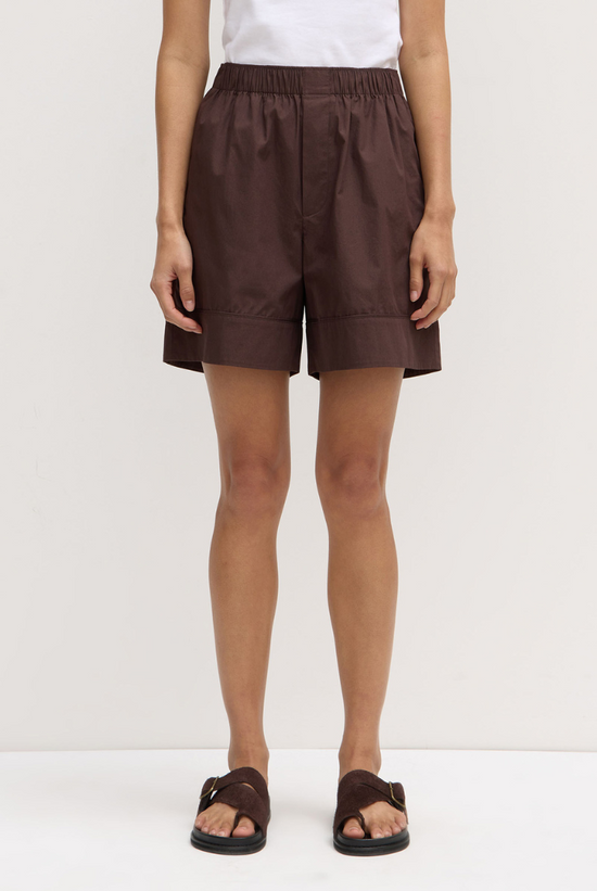 Cleo Poplin Short | Ganache