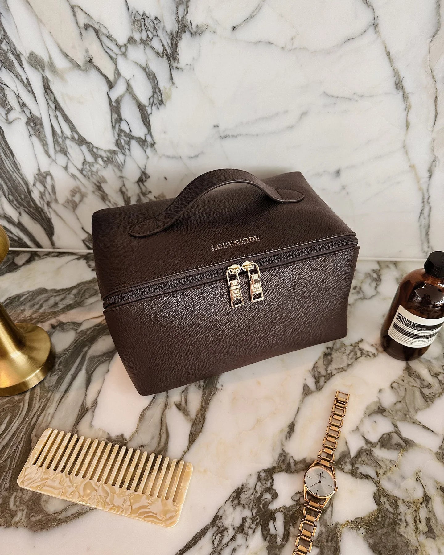 Orion Cosmetic Bag | Chocolate