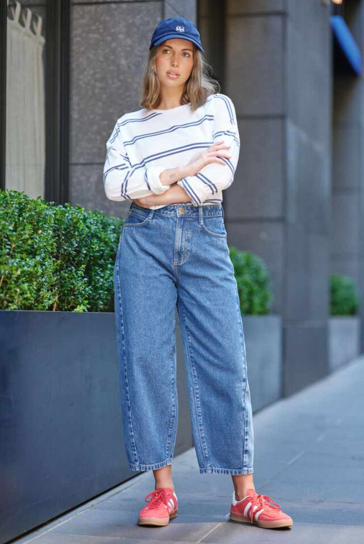 Tapered Barrel Jean | Fresh Indigo