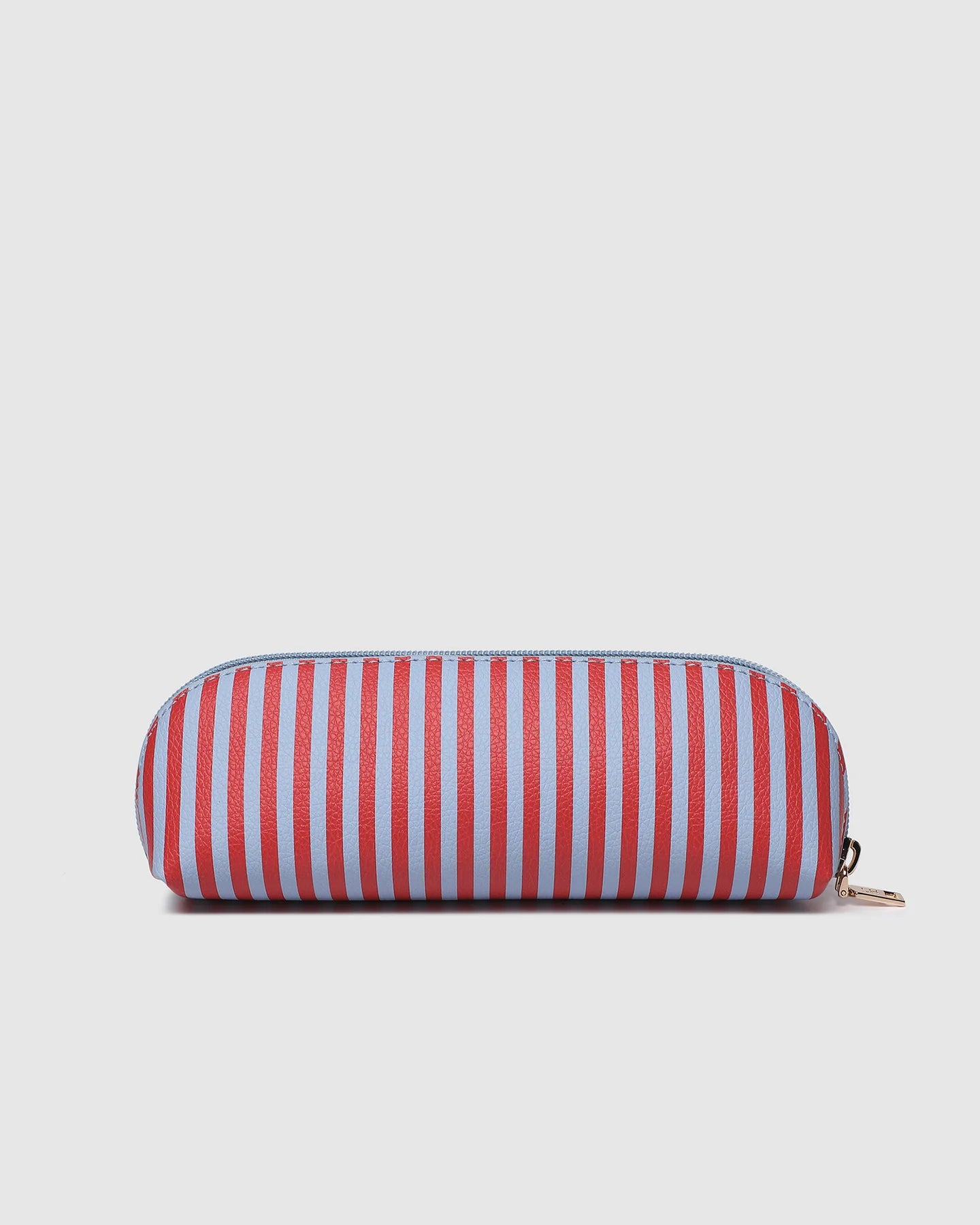 Jayne Stripe Makeup Bag | Red / Sky Blue