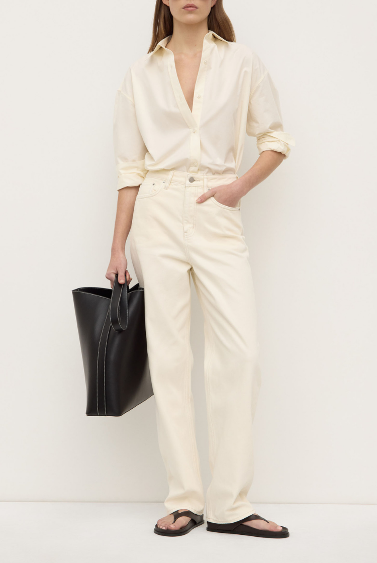 Marigold Poplin Long Sleeve Shirt | Butter