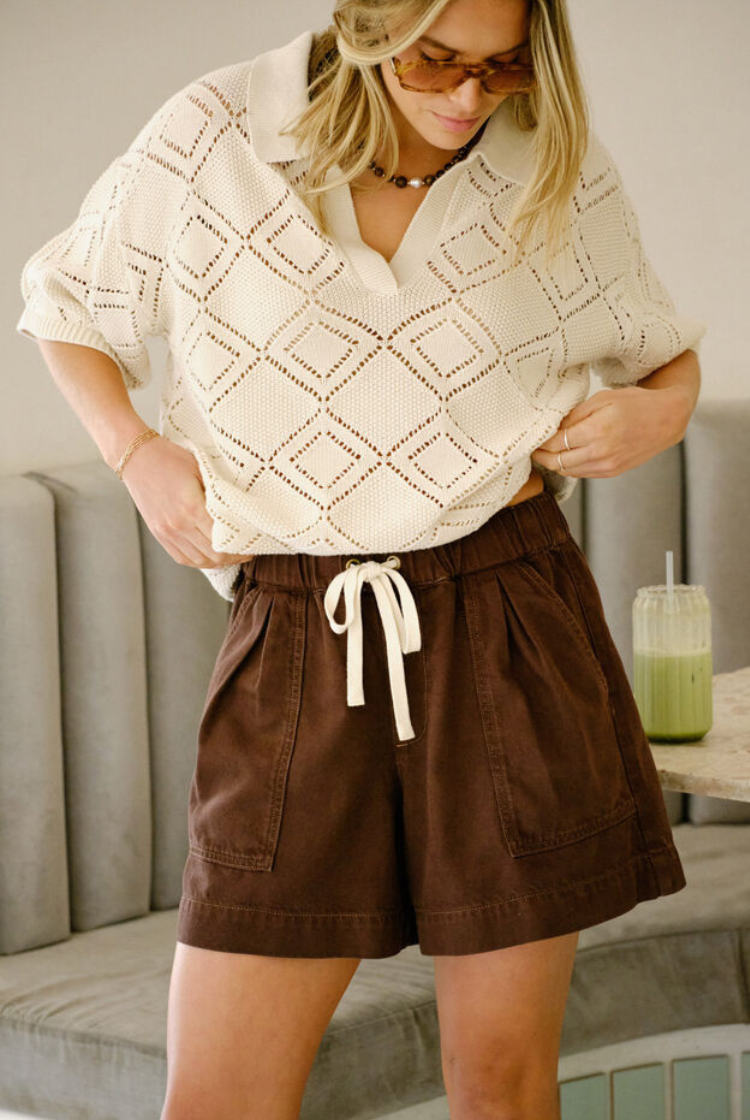 Darcy Relaxed Everyday Short | Chocolate