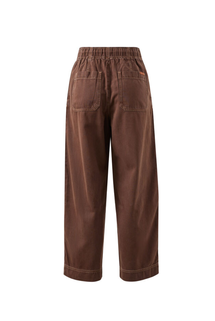 Jessie Barrel Pant | Chocolate