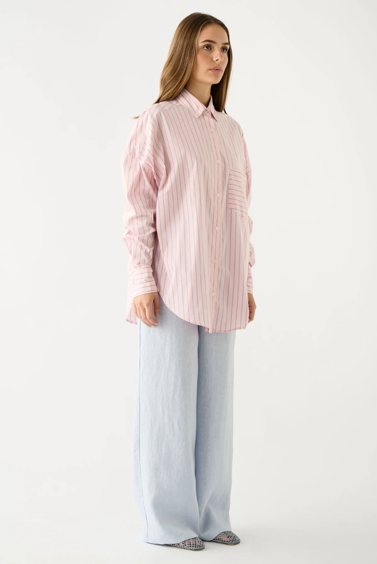 Bayview Stripe Shirt | Pink Stripe