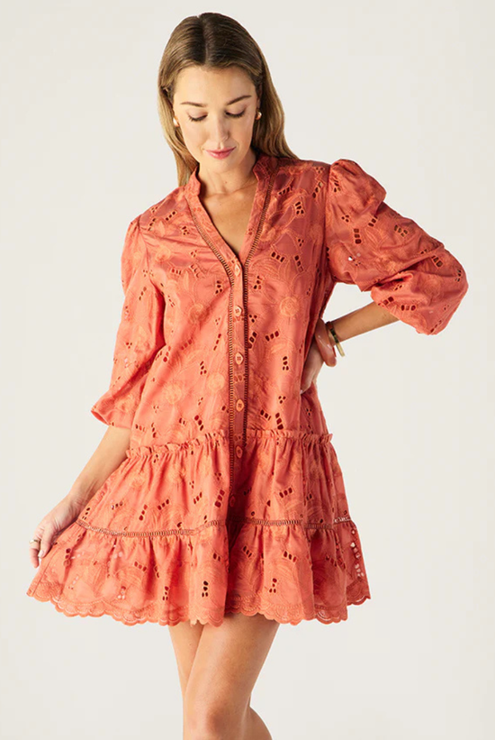 Loretta Mini Dress | Hibiscus