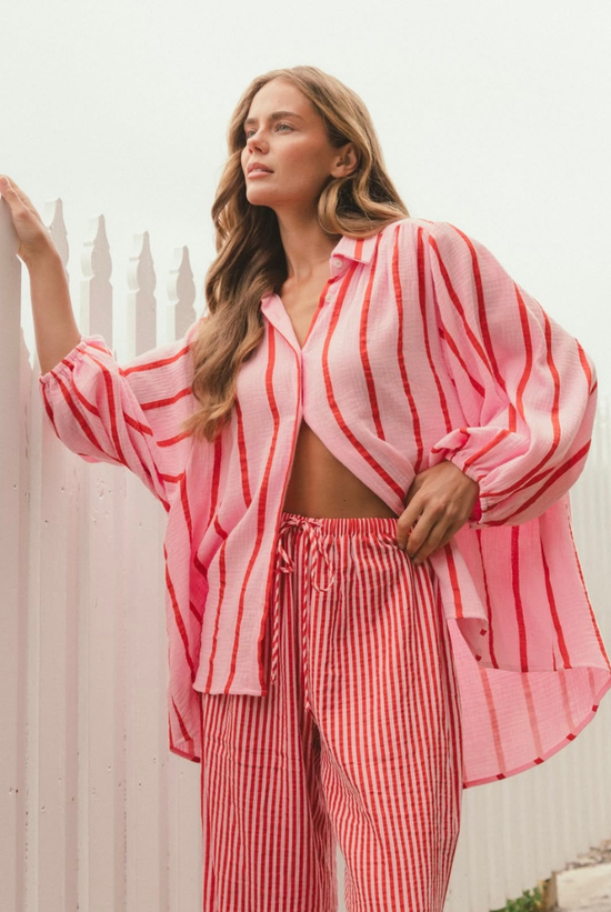 Stripe Pant | Pink / Red