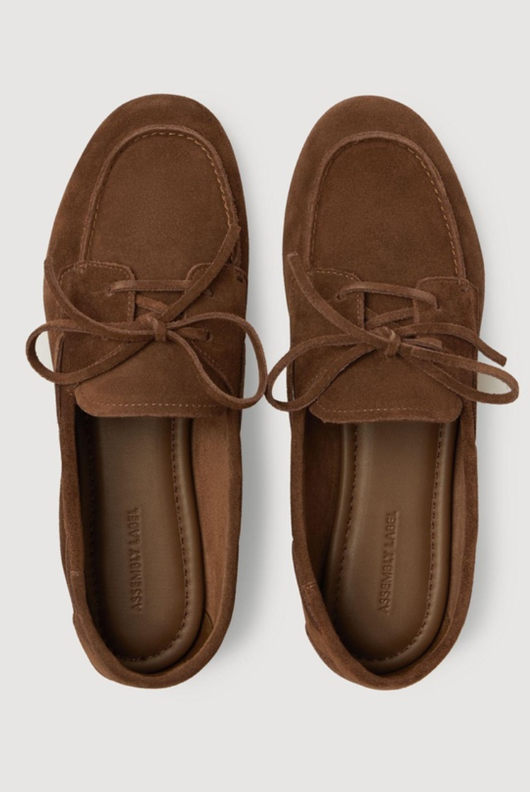 Devon Suede Boat Shoe | Amaro
