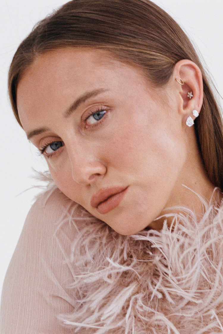 Pear Studs 2CT | Silver