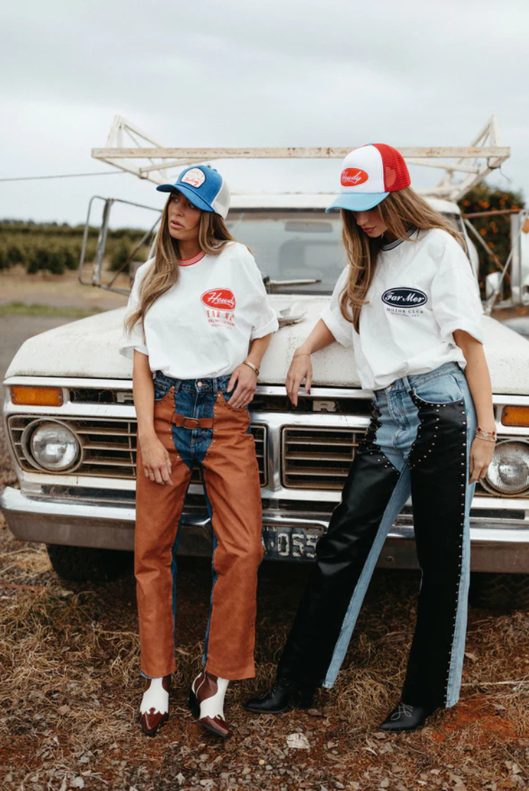 Motor Club Box Tee | Navy