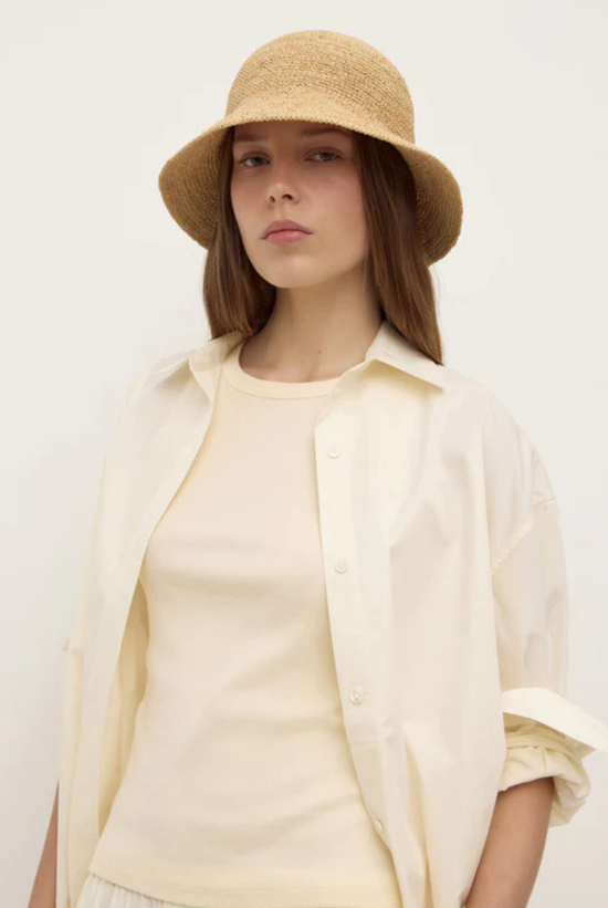 Raffia Bucket Hat | Natural