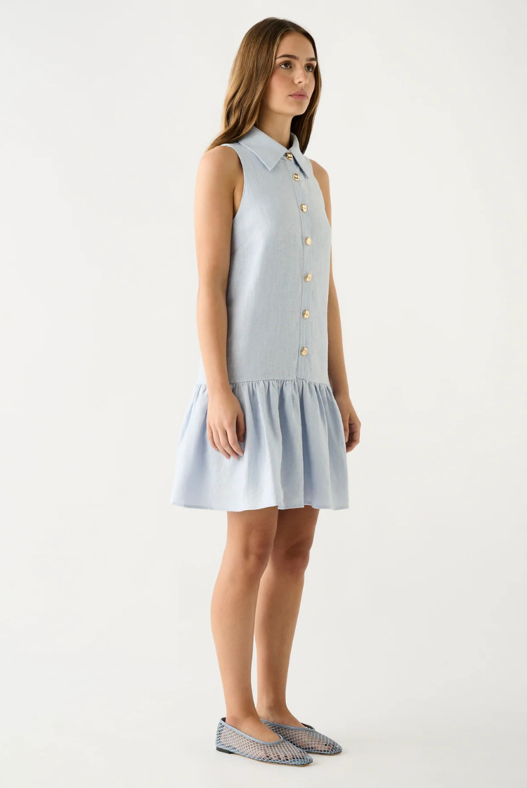 Olivia Mini Dress | Ice Blue