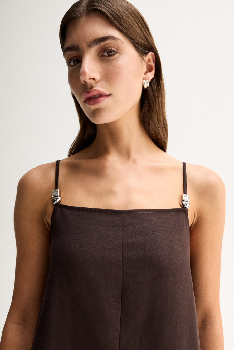 Carlo Maxi Dress | Chocolate