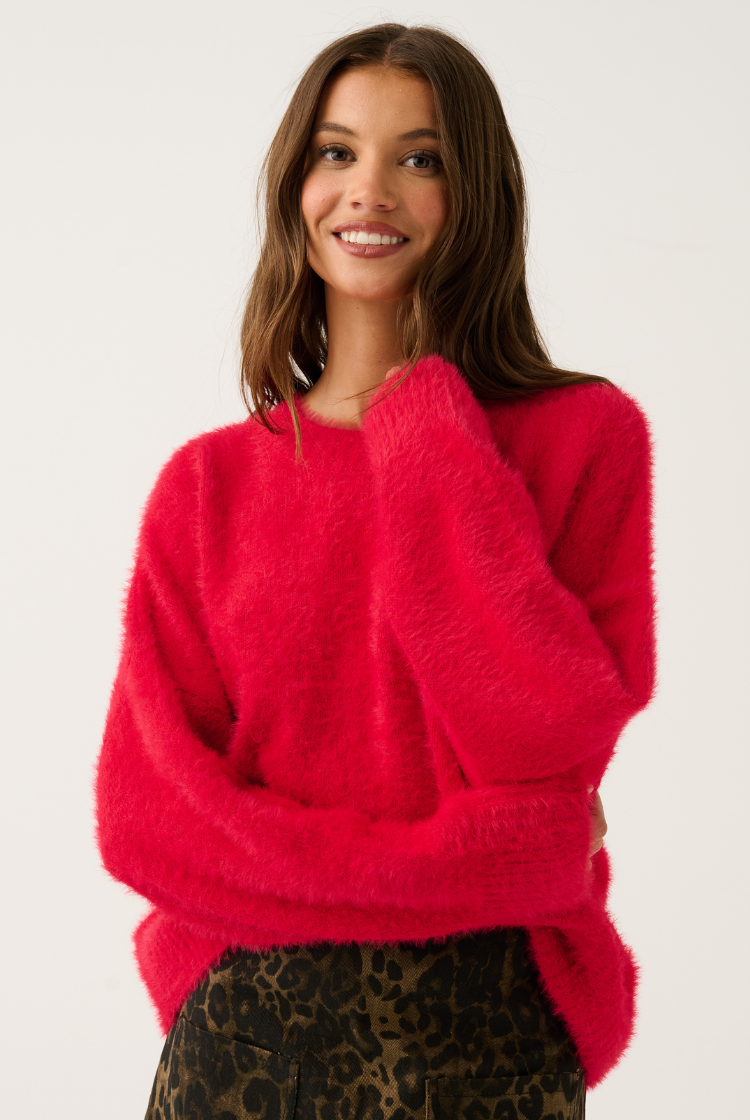 Ayla Sweater | Scarlet