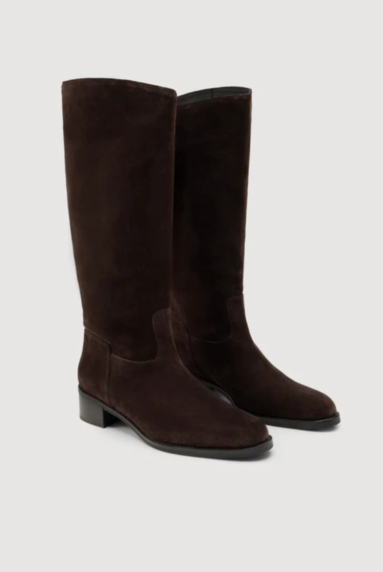 Stevie Suede Riding Boot | Ganache