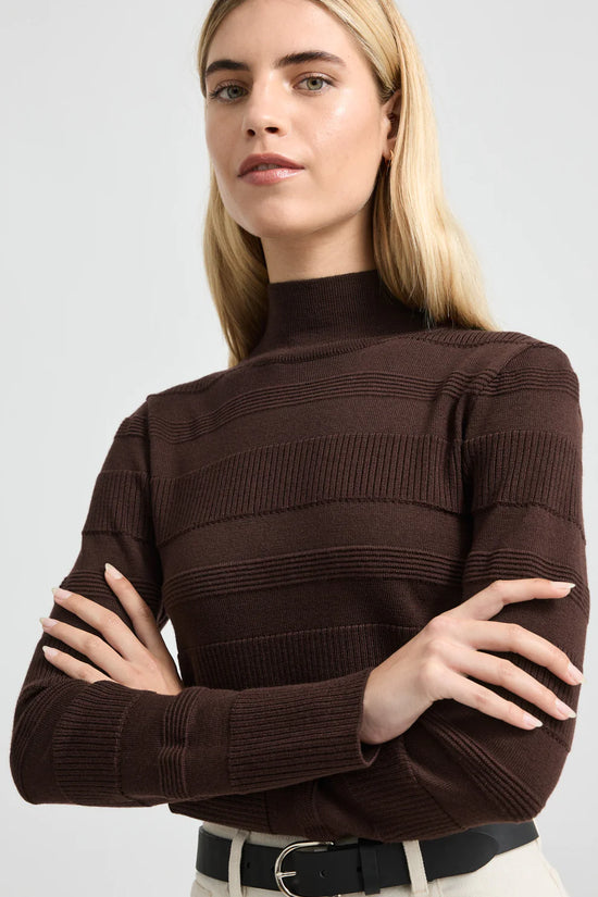 Ottoman Roll Neck | Cacao