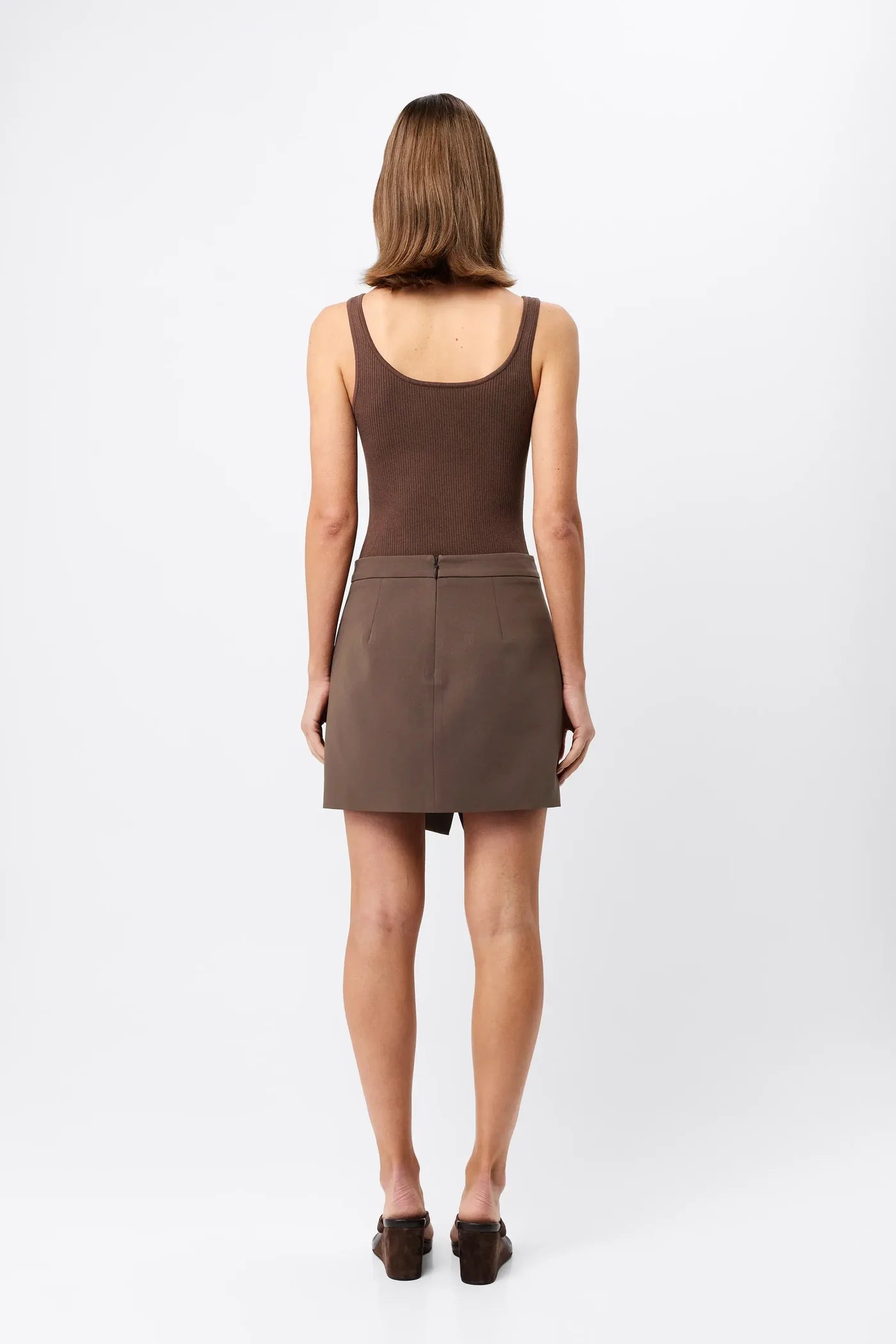 Vault Mini Skirt | Mocha