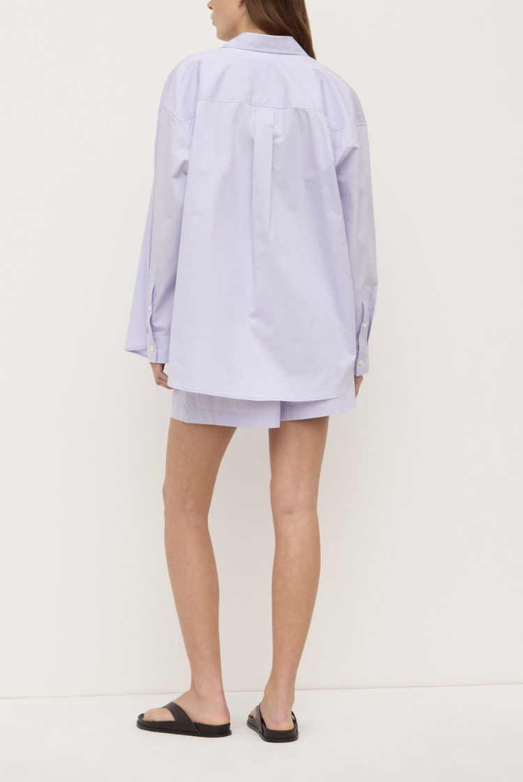 Marigold Poplin Long Sleeve Shirt | Lilac