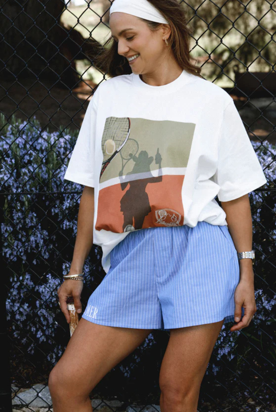 Lounge Short | Blue Pinstripe *PRE ORDER*