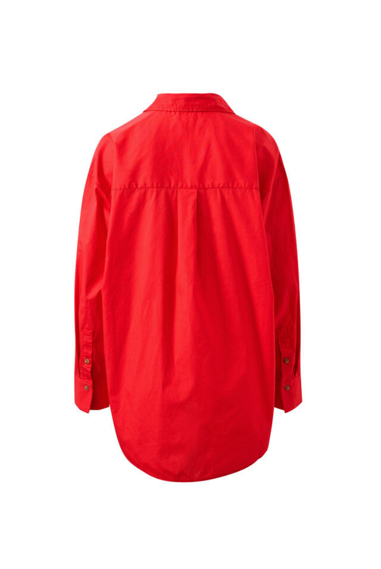 Peta Oversized Shirt | Heritage Red