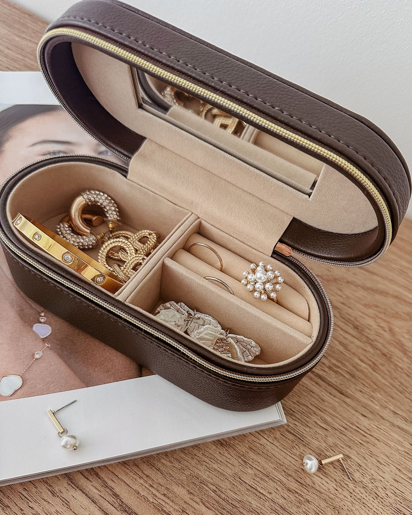 Charlee Jewellery Box | Chocolate