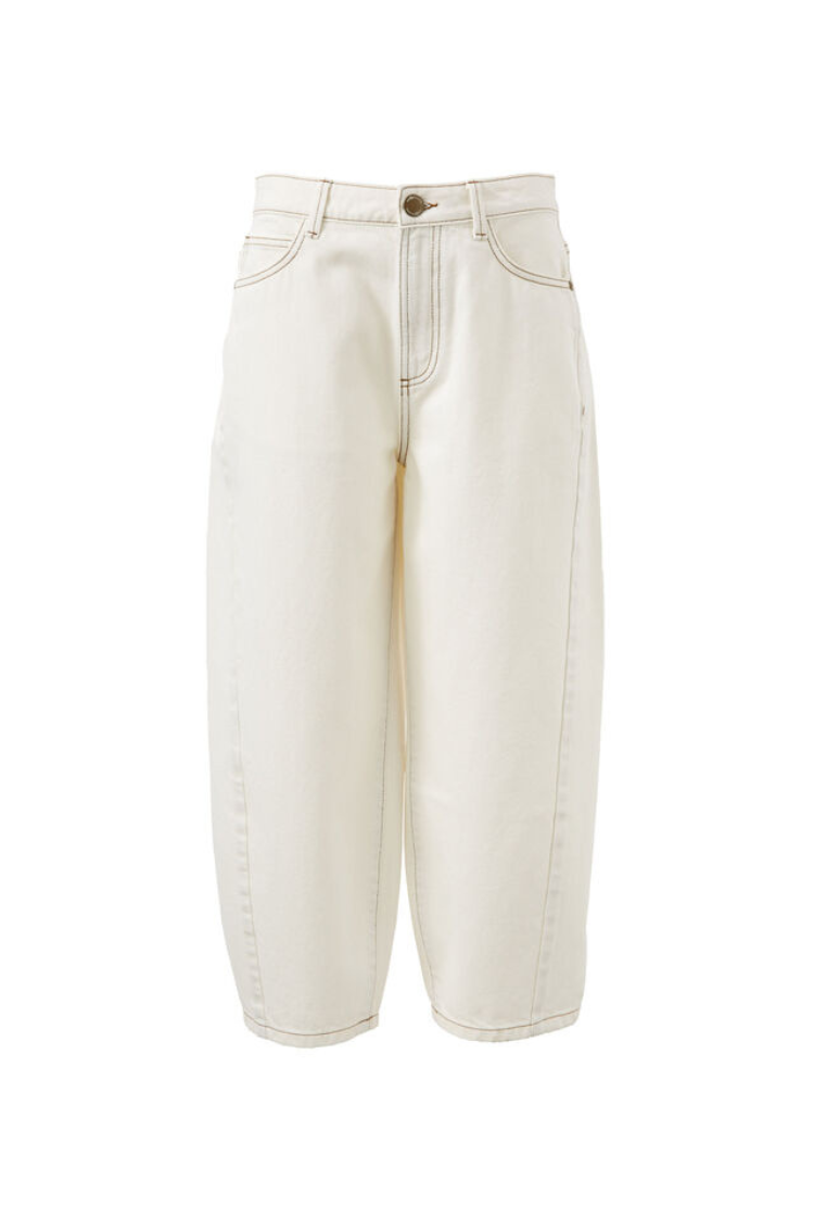Tapered Barrel Jean | Fresh Ecru