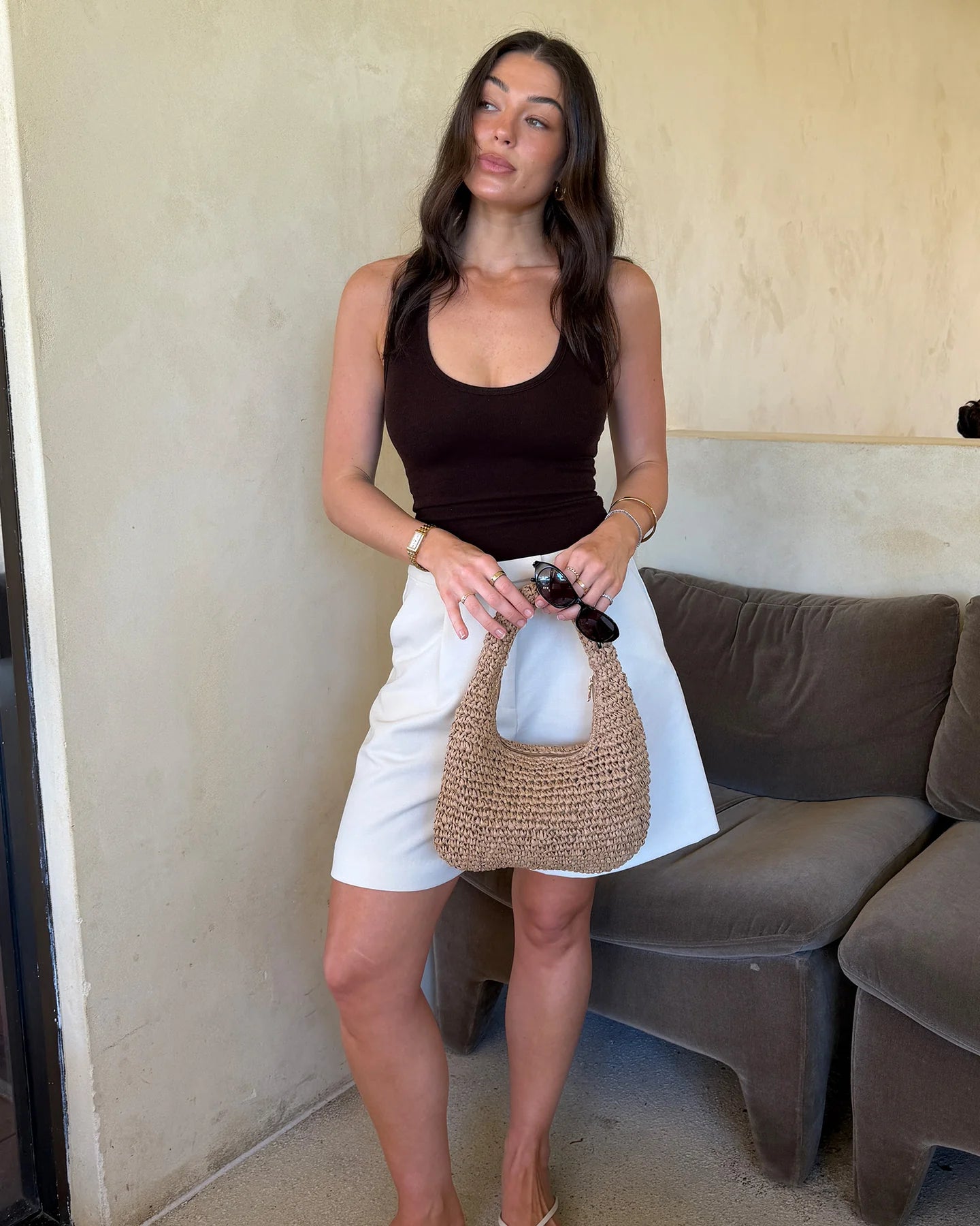 Nellie Shoulder Bag | Natural Raffia