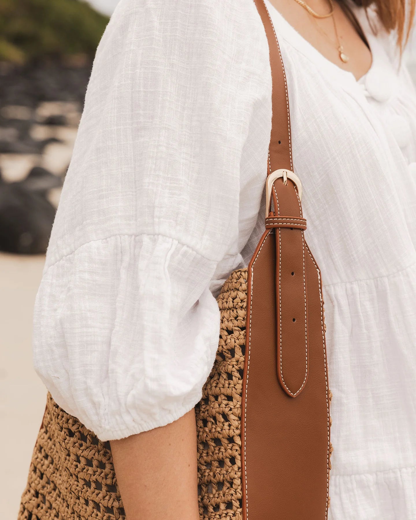 Louisa Shoulder Bag | Natural Tan