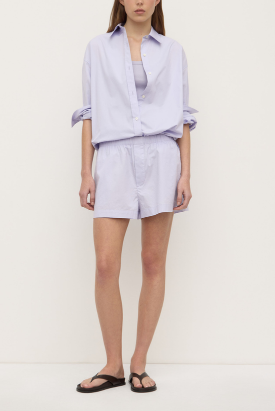 Marigold Poplin Long Sleeve Shirt | Lilac