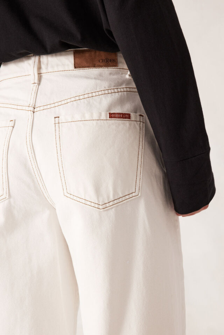 Tapered Barrel Jean | Fresh Ecru