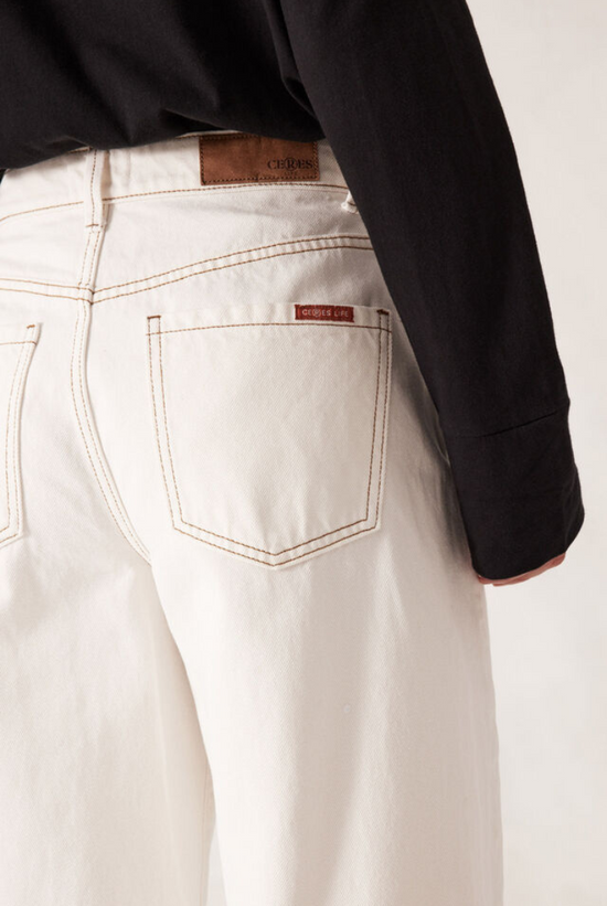 Tapered Barrel Jean | Fresh Ecru