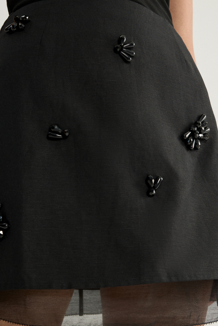 Annelise Mini Skirt | Black