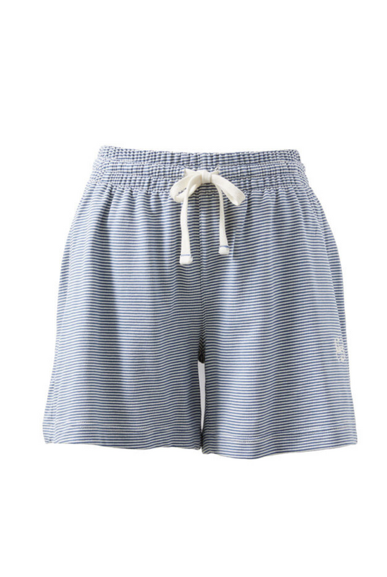 Classic Terry Short | Moonlight Fine Stripe