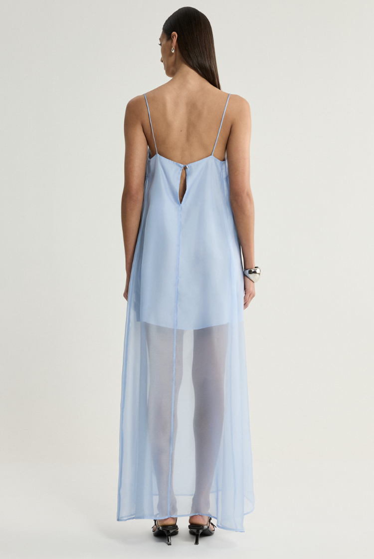 Jade Dress | Blue Floral Print