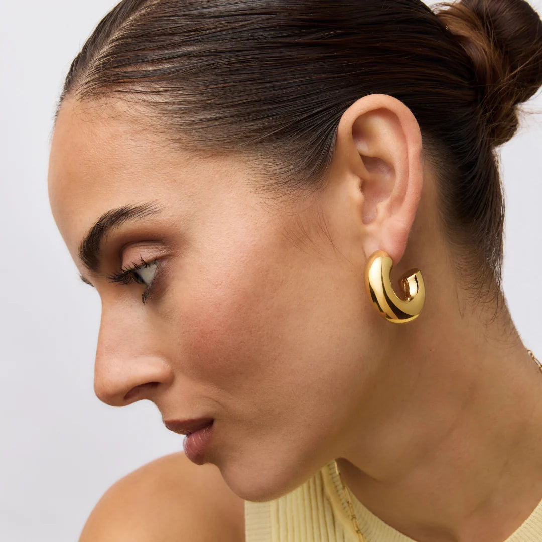Tigga Tube Hoops | Gold