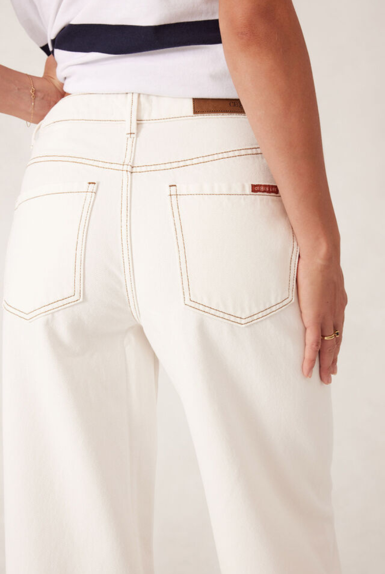Tapered Barrel Jean | Fresh Ecru