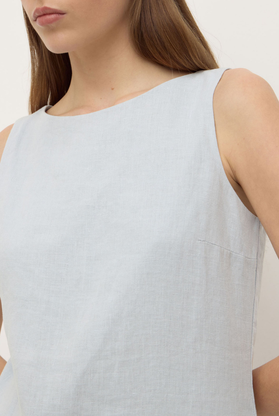 Estelle Linen Top | Cloud