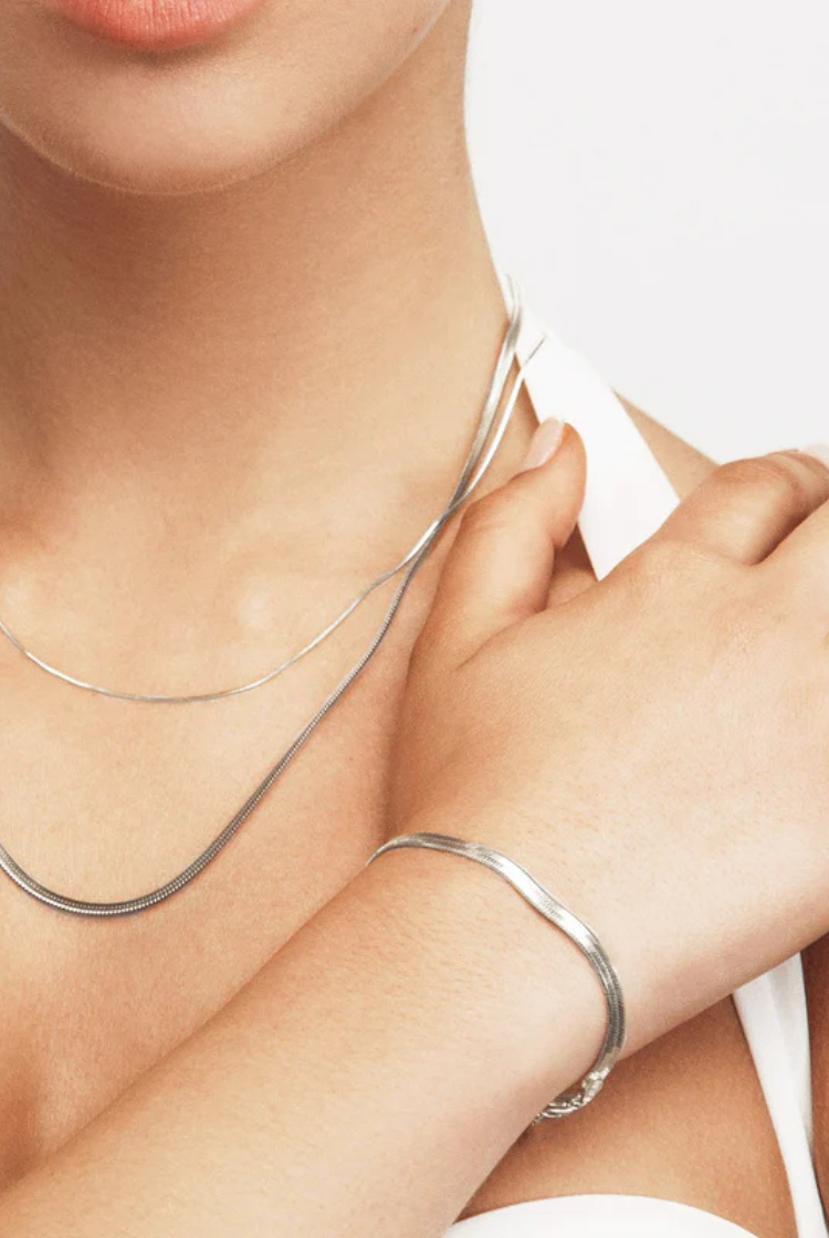Sphinx 3mm Snake Chain Bracelet | Silver