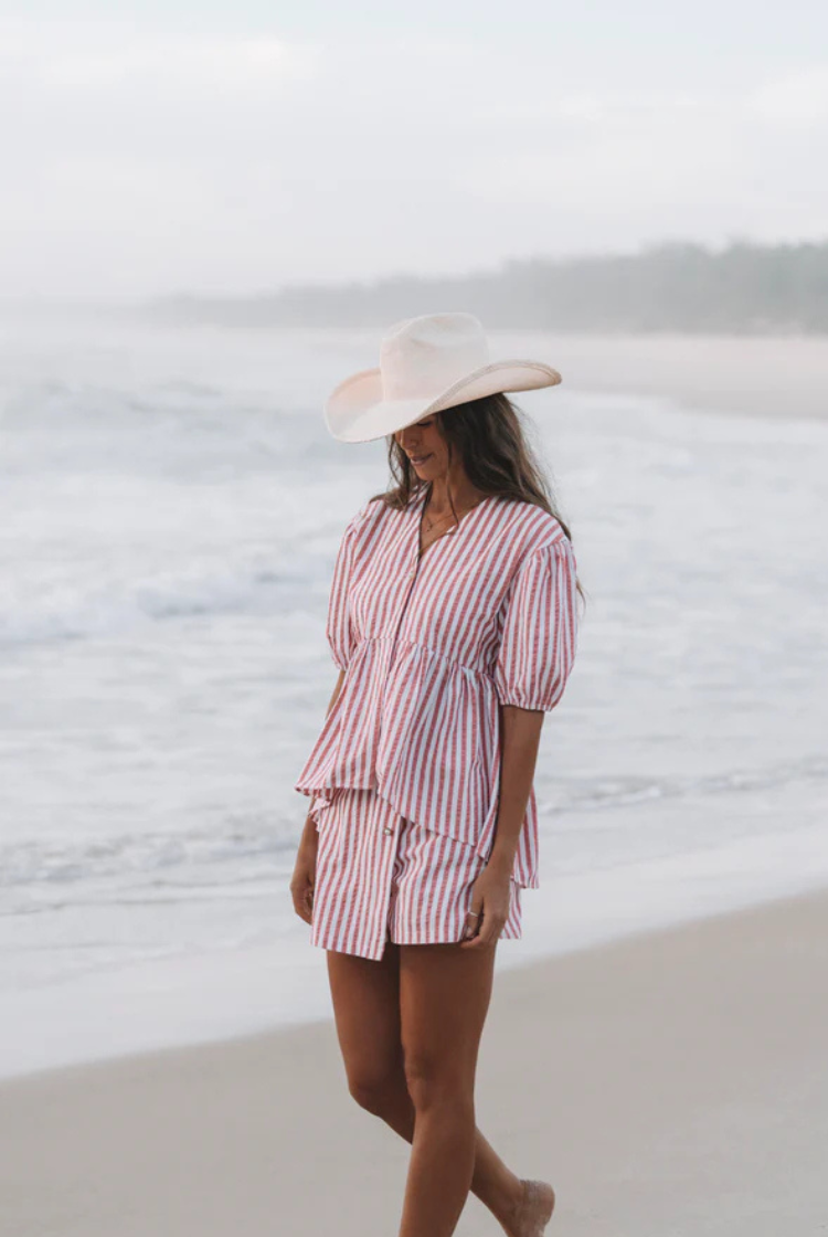 Lainey Skort | Red Stripe