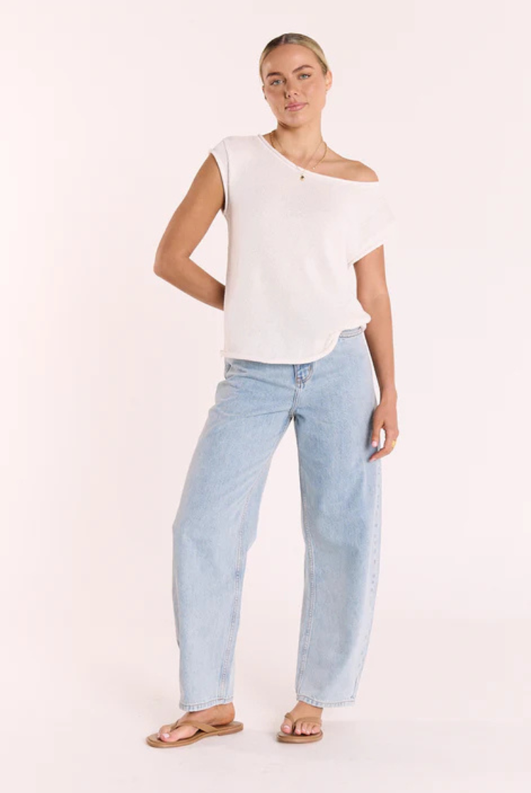 Indi Knitted Top | White