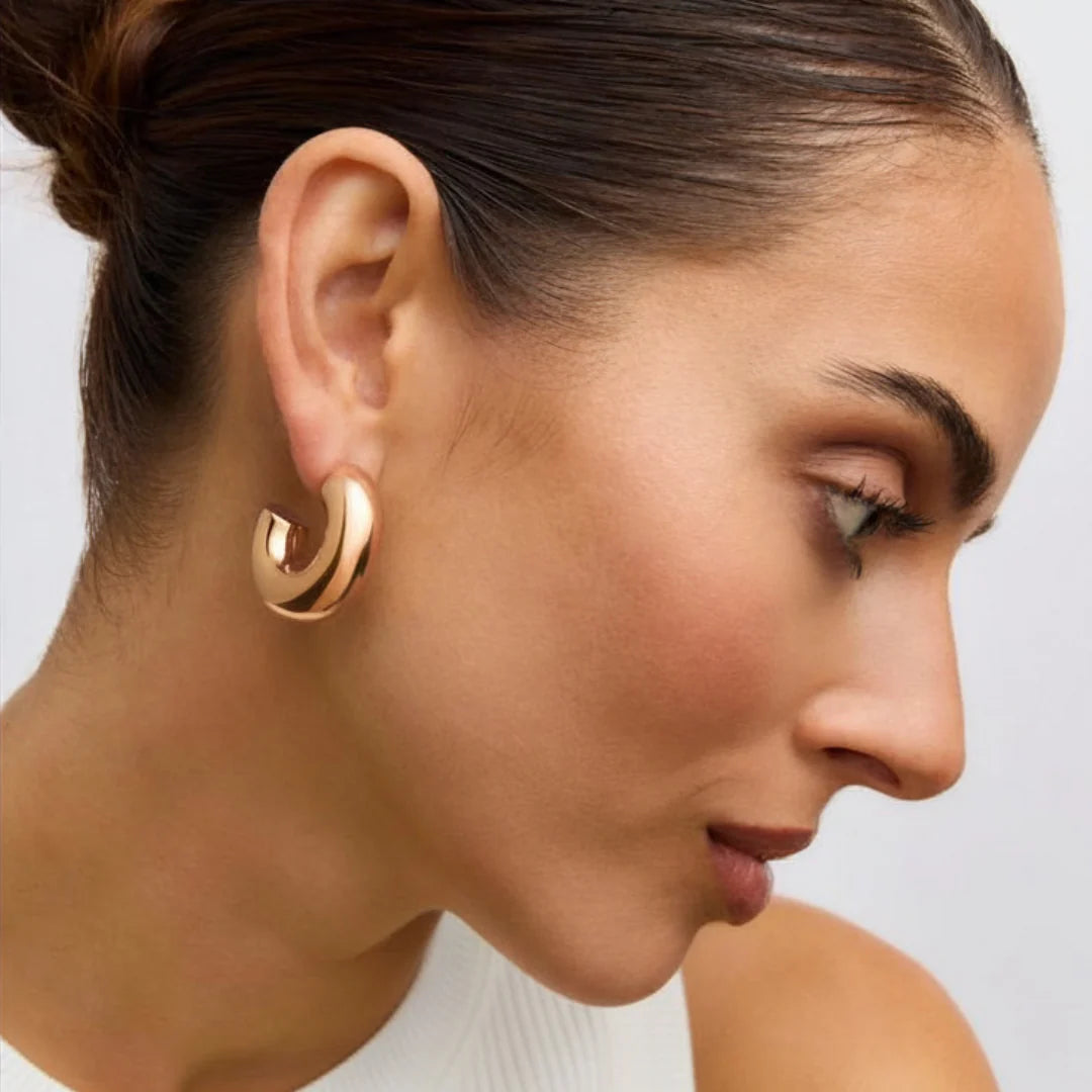 Tigga Tube Hoops | Rose Gold
