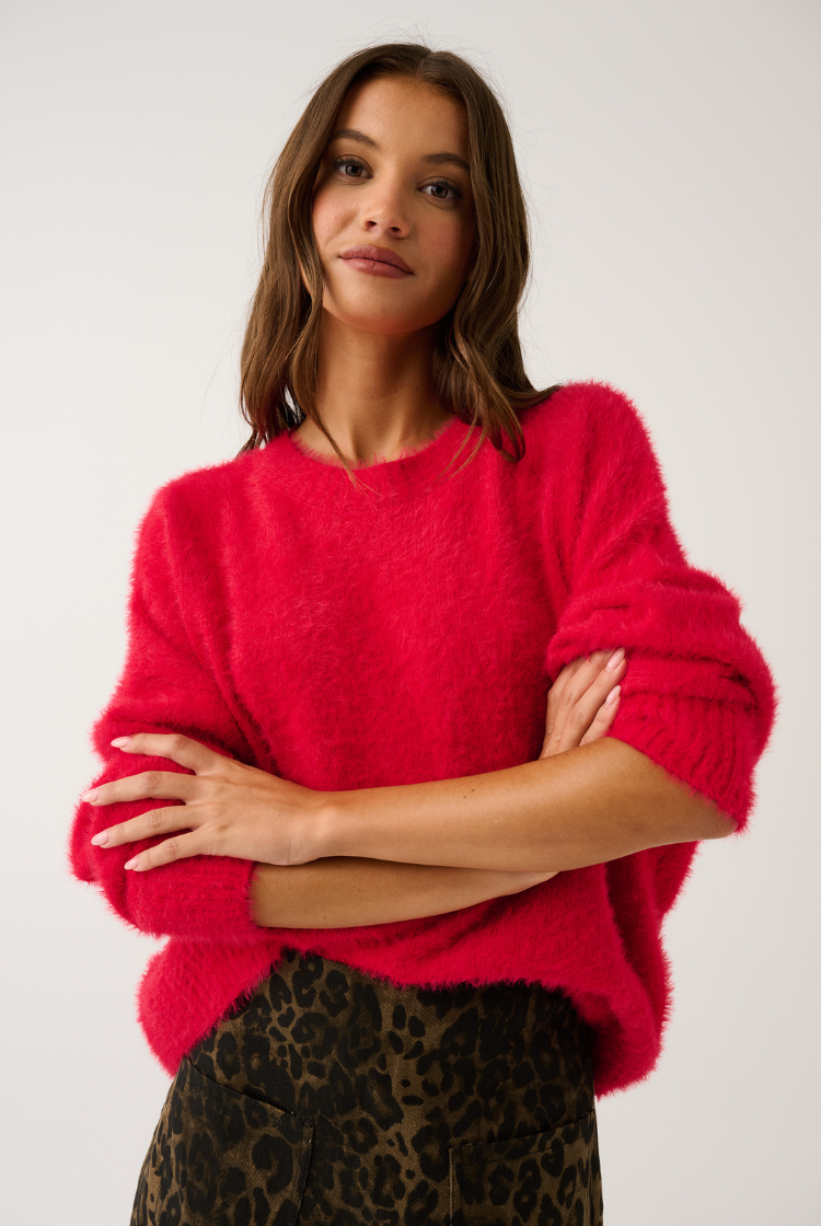 Ayla Sweater | Scarlet