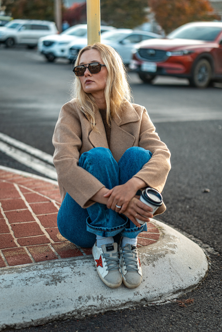 Cohen Cropped Wool Coat | Camel