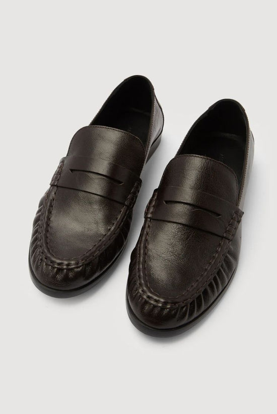 Avenue Leather Loafer | Crinkle Umber